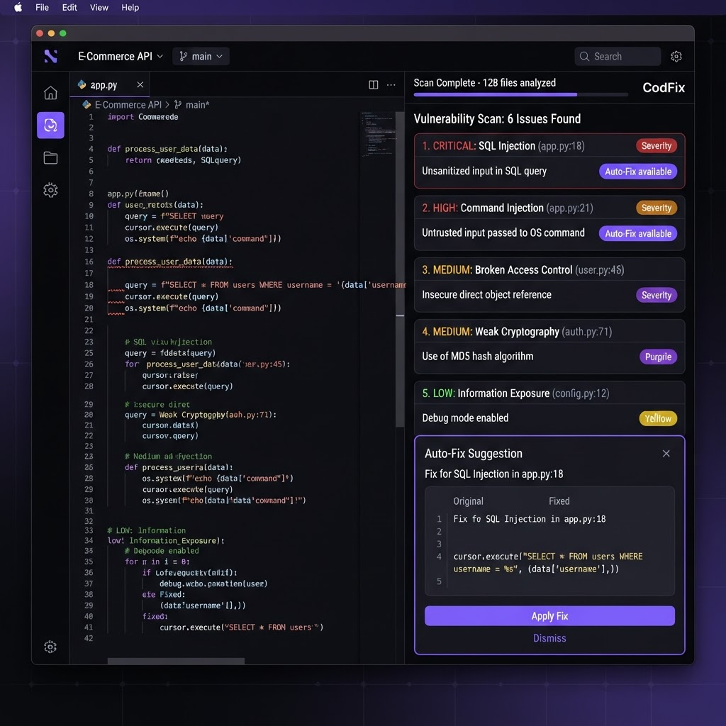 CodFix preview